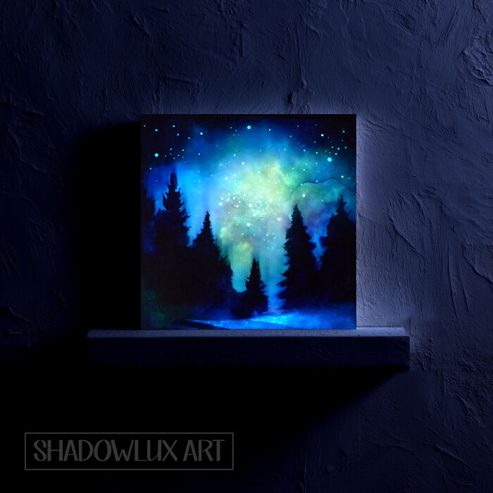 Glow In The Dark Starry Night Sky Paintings Glow In The Dark Starry Night Sky Paintings