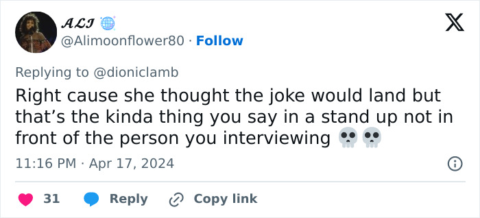 Tweet criticizing Ellen DeGeneres for a rude comment during an interview, sparking outrage among Céline Dion fans. Tweet criticizing Ellen DeGeneres for a rude comment during an interview, sparking outrage among Céline Dion fans.