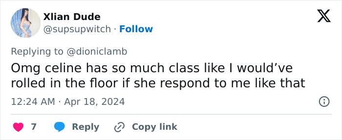 Tweet criticizing rude Ellen DeGeneres interview with Céline Dion, showing fans' reactions and disapproval on social media. Tweet criticizing rude Ellen DeGeneres interview with Céline Dion, showing fans' reactions and disapproval on social media.