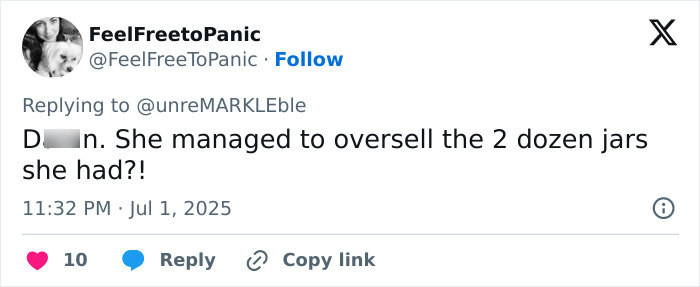 Tweet showing shopper frustrated over Meghan Markle website glitch causing overselling and refund issues with jars purchased online. Tweet showing shopper frustrated over Meghan Markle website glitch causing overselling and refund issues with jars purchased online.