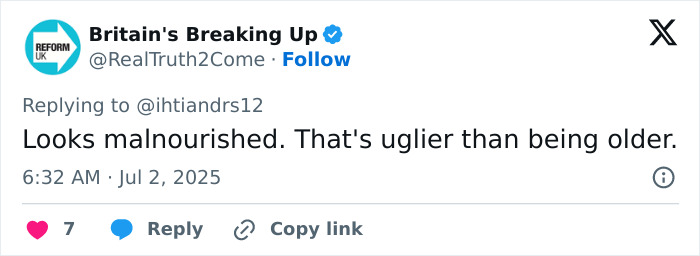 Tweet from Britain's Breaking Up expressing concern over Kate Beckinsale's drastic weight loss and scary thin appearance. Tweet from Britain's Breaking Up expressing concern over Kate Beckinsale's drastic weight loss and scary thin appearance.