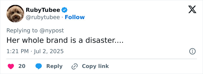 Tweet from user RubyTubee criticizing Meghan Markle's brand amid website glitch and refund issues with frustrated shoppers. Tweet from user RubyTubee criticizing Meghan Markle's brand amid website glitch and refund issues with frustrated shoppers.