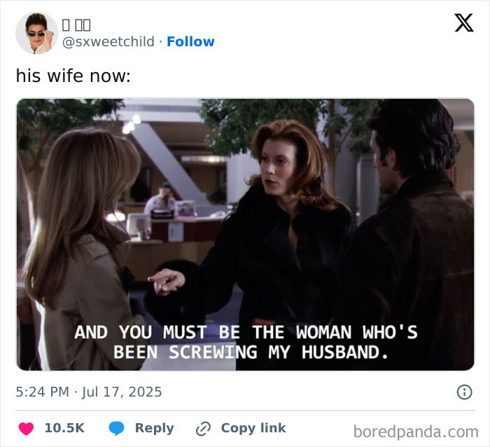 Scene from a TV show with a woman accusing another woman of cheating, related to wife of CEO cheating scandal. Scene from a TV show with a woman accusing another woman of cheating, related to wife of CEO cheating scandal.