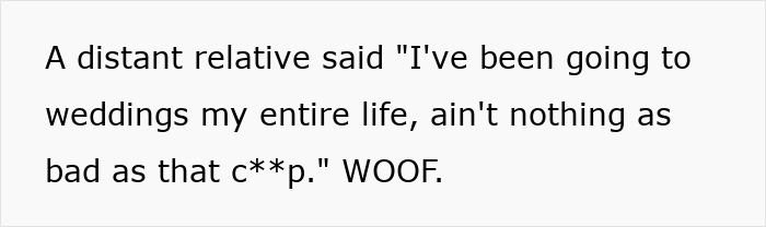Text excerpt about a best man’s speech comparing the groom’s bride choice to an IKEA shopping trip, shocking wedding guests.