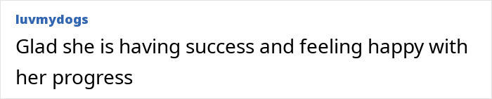 Comment reading glad she is having success and feeling happy with her progress after Ozempic disaster and new weight loss jab use Comment reading glad she is having success and feeling happy with her progress after Ozempic disaster and new weight loss jab use