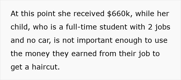 Text showing a mom embezzling her daughter’s inheritance and gaslighting her after being exposed. Text showing a mom embezzling her daughter’s inheritance and gaslighting her after being exposed.