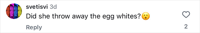 Comment on social media questioning if egg whites were thrown away, relating to Gwyneth Paltrow's trash-handling skills in cooking video. Comment on social media questioning if egg whites were thrown away, relating to Gwyneth Paltrow's trash-handling skills in cooking video.