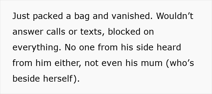 Guy Disappears On Family Right After NYE, Reappears Months Later, Expecting Wife To Welcome Him Back