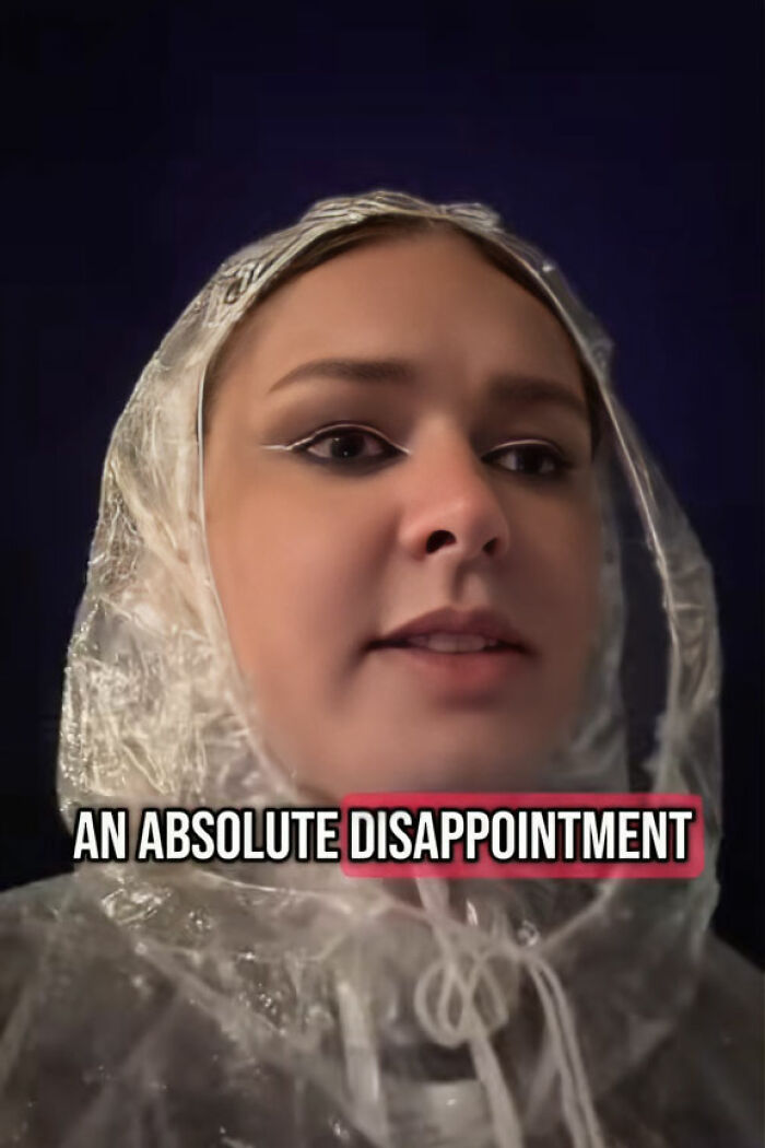 A fan wearing a rain poncho at Justin Timberlake’s Romania show expressing disappointment and crowd unrest. A fan wearing a rain poncho at Justin Timberlake’s Romania show expressing disappointment and crowd unrest.