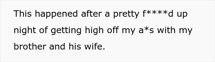 Text expressing frustration after a wild night, highlighting bio dad refuse babysit family drama situation.