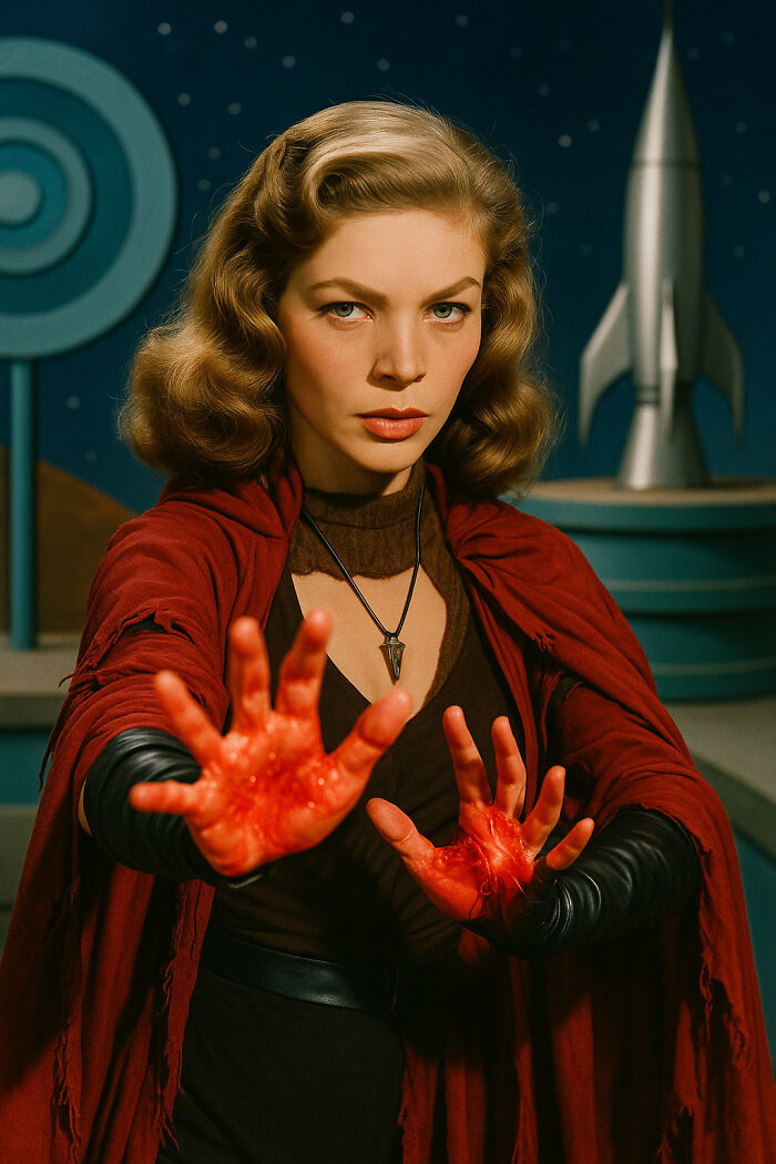 Lauren Bacall As The Scarlet Witch