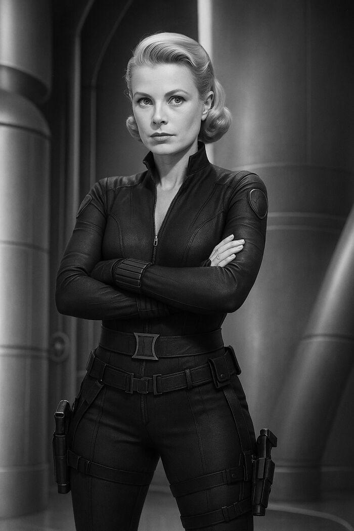 Grace Kelly As Black Widow