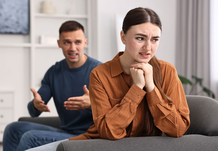Husband feeling sick and upset while arguing with his wife, reacting to their son's name and its meaning. Husband feeling sick and upset while arguing with his wife, reacting to their son's name and its meaning.