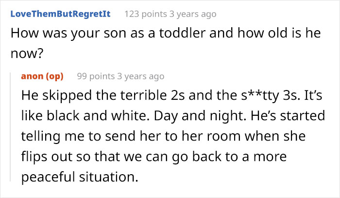 Screenshot of an online forum where a mom shares a brutally honest confession sparking backlash about a return program.