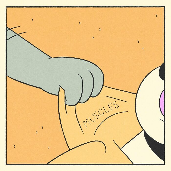 Comic panel showing an angry anthropomorphic shark confronting other characters in a colorful cartoon style.