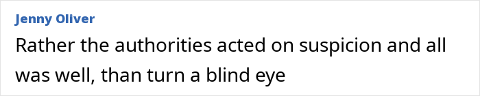 Comment by Jenny Oliver discussing authorities acting on suspicion in a case involving a white foster dad accused of trafficking. Comment by Jenny Oliver discussing authorities acting on suspicion in a case involving a white foster dad accused of trafficking.