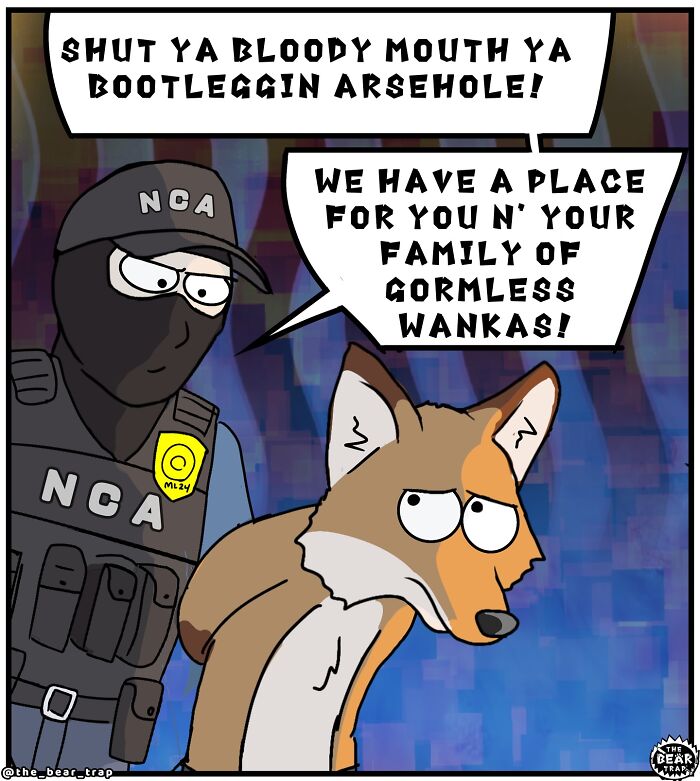 Cartoon animal comic showing a bear asking another to help decide what to binge, highlighting real-life struggles.