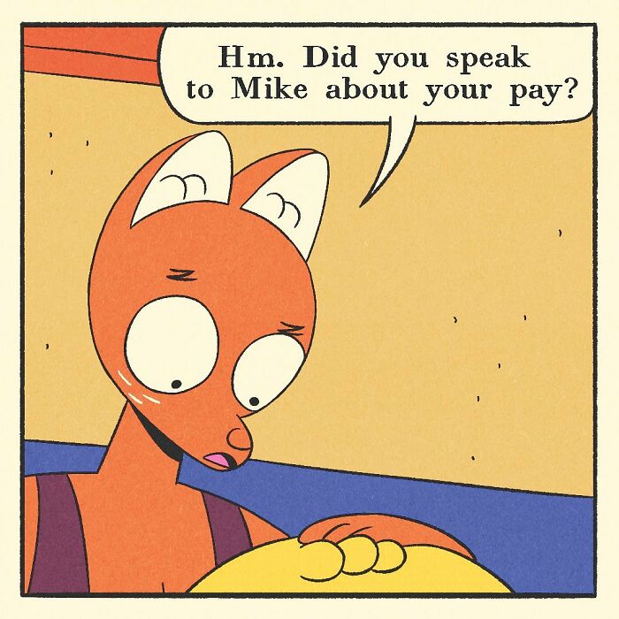 Close-up of a comic panel showing a hand with a fork reaching into a tray of food, related to bodybuilding duck artwork.