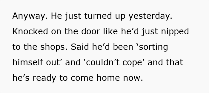 Guy Disappears On Family Right After NYE, Reappears Months Later, Expecting Wife To Welcome Him Back Guy Disappears On Family Right After NYE, Reappears Months Later, Expecting Wife To Welcome Him Back