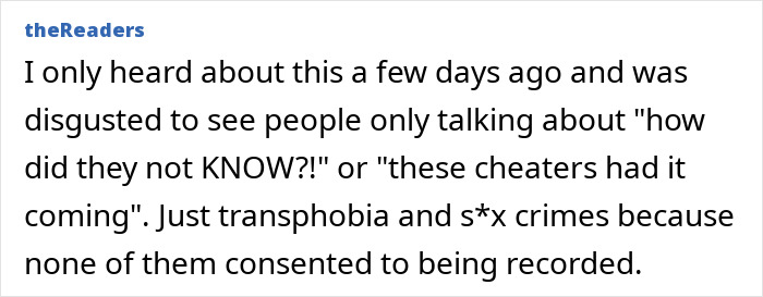 Screenshot of an online comment discussing the viral predator Sister Hong secretly filming intimate encounters without consent. Screenshot of an online comment discussing the viral predator Sister Hong secretly filming intimate encounters without consent.