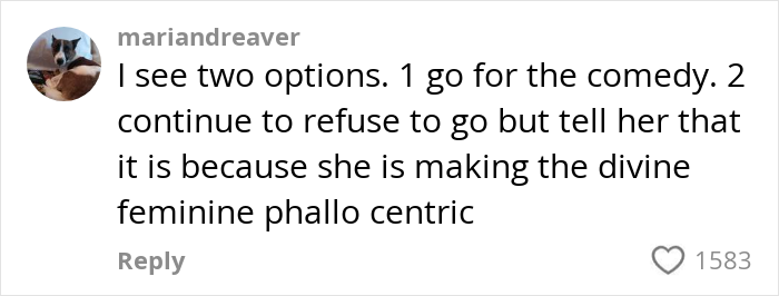 Alt text: A social media comment discussing a guy deciding to skip his sister’s rebirth party due to discomfort watching it. Alt text: A social media comment discussing a guy deciding to skip his sister’s rebirth party due to discomfort watching it.
