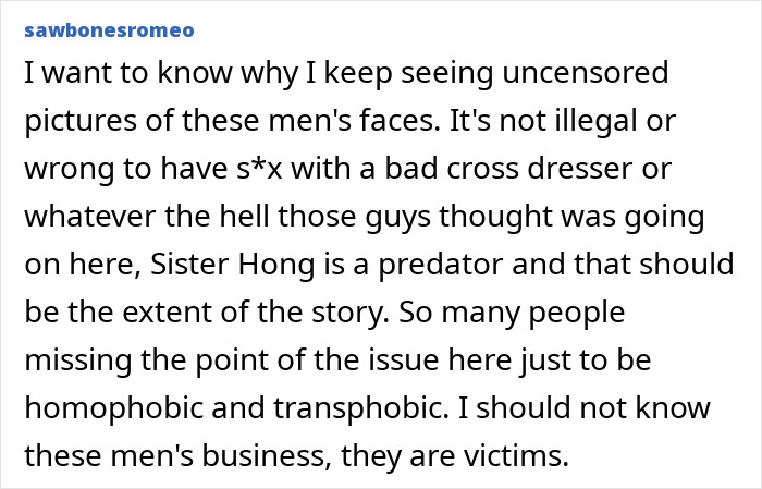 Text post discussing Sister Hong as a viral predator secretly filming intimate encounters with over 1000 men. Text post discussing Sister Hong as a viral predator secretly filming intimate encounters with over 1000 men.