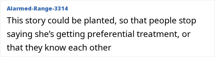 Comment from user Alarmed-Range-3314 discussing skepticism about Blake Lively's court case and claims of preferential treatment. Comment from user Alarmed-Range-3314 discussing skepticism about Blake Lively's court case and claims of preferential treatment.
