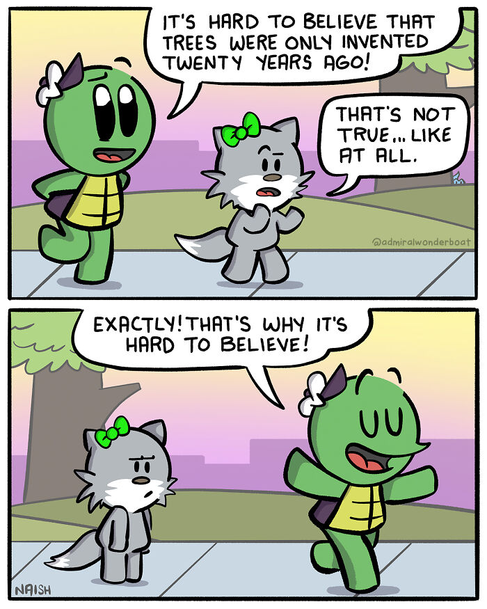 Comic panels showing a humorous conversation between two friends, highlighting challenges and friendships in cartoon style.