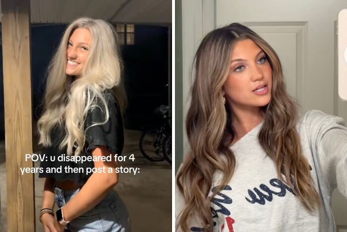 Two women showcasing confident social media returns after a hiatus, highlighting moments of coming back with a bang.