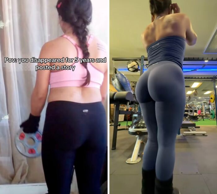 Two women with fitness attire shown from the back, illustrating powerful social media returns after a long hiatus.