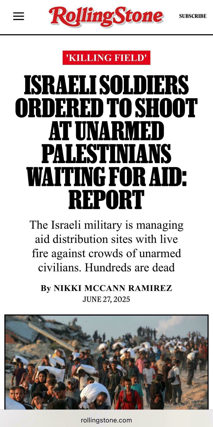 Crowds of unarmed Palestinians waiting for aid in a dystopian modern life scene of chaos and tension.