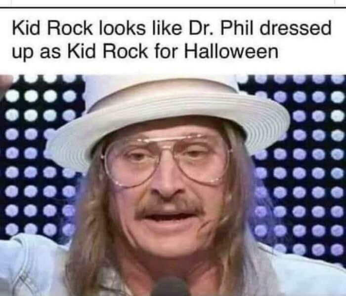 Man with glasses and hat resembling Kid Rock, highlighting nostalgic pics that make people realize they're old now.