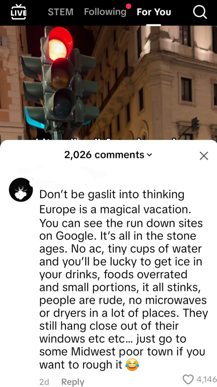 Screenshot of a social media comment showcasing one of the dumbest things confidently posted by Americans.