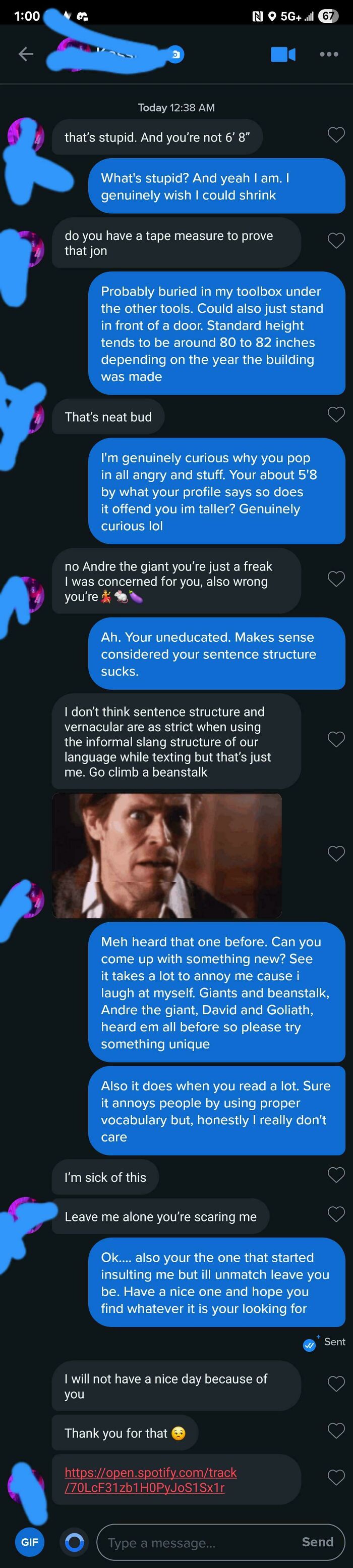 Screenshot of toxic text messages exchanging insults highlighting nice girls as toxic as nice guys in online chat conversation