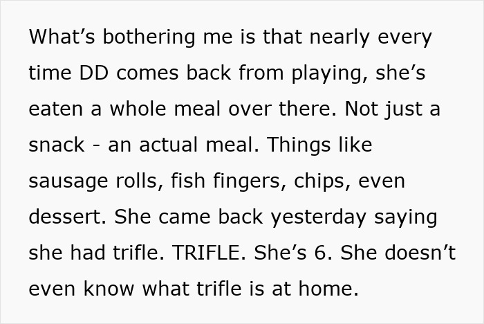 Vegan Mom Feels Uneasy After Learning Neighbor Keeps Feeding Her 6YO Huge Meals, Asks What To Do Vegan Mom Feels Uneasy After Learning Neighbor Keeps Feeding Her 6YO Huge Meals, Asks What To Do