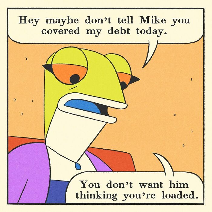 Comic panel showing a close-up of two characters holding hands, illustrating the bodybuilding duck with a soft heart theme.