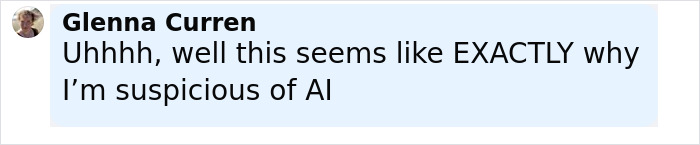 Comment expressing suspicion of AI due to concerns about ChatGPT manipulating and lying, related to mental health risks.