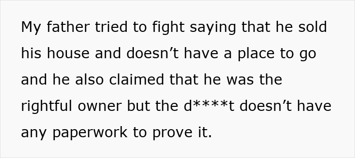 Father and son lock horns as dad tries to hijack his house by changing locks, leading to police involvement. Father and son lock horns as dad tries to hijack his house by changing locks, leading to police involvement.
