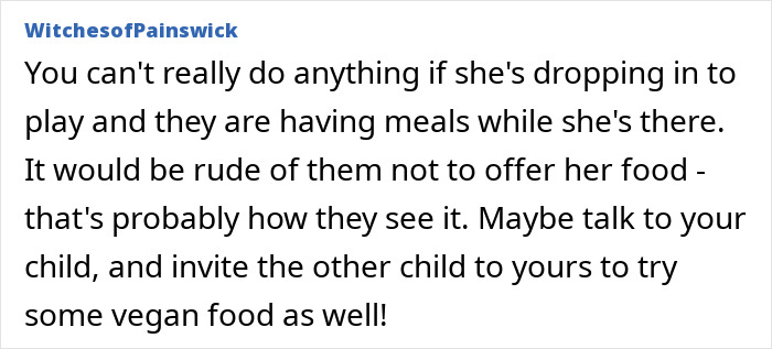 Vegan Mom Feels Uneasy After Learning Neighbor Keeps Feeding Her 6YO Huge Meals, Asks What To Do Vegan Mom Feels Uneasy After Learning Neighbor Keeps Feeding Her 6YO Huge Meals, Asks What To Do