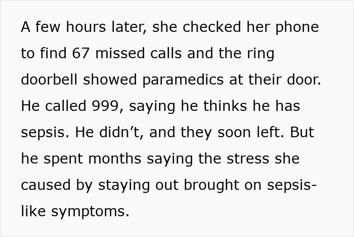Text describing a friend’s experience with stress and sepsis-like symptoms after an abusive marriage situation. Text describing a friend’s experience with stress and sepsis-like symptoms after an abusive marriage situation.