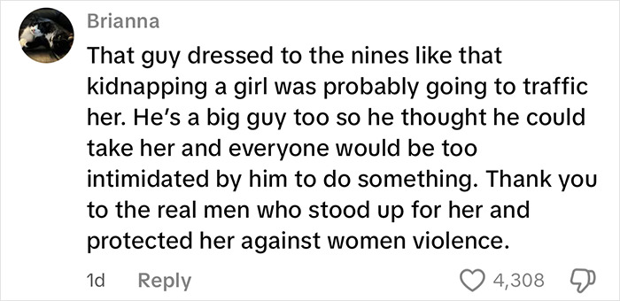 Comment praising men delivering vigilante justice after a brute attacked a woman on a subway platform. Comment praising men delivering vigilante justice after a brute attacked a woman on a subway platform.