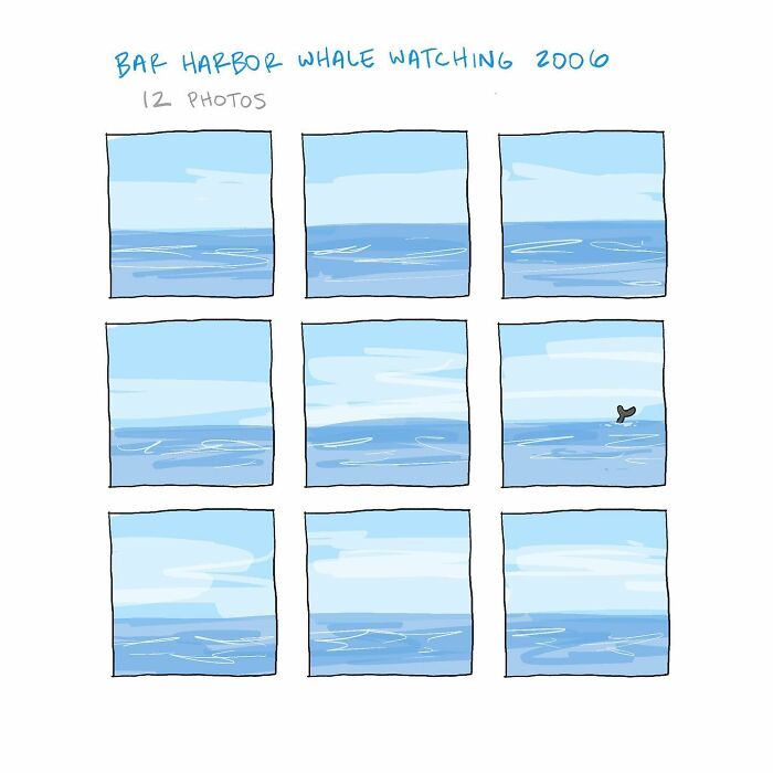 Cartoon brain arguing with a person near a laptop, highlighting a funny comic about internal mental debates.