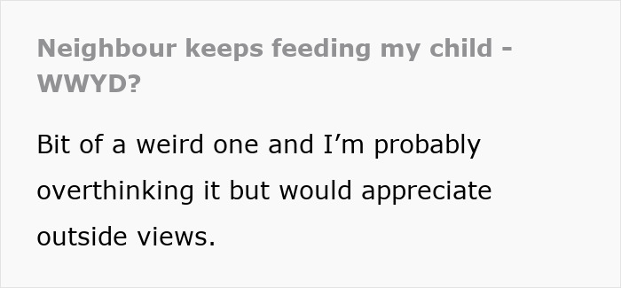 Vegan Mom Feels Uneasy After Learning Neighbor Keeps Feeding Her 6YO Huge Meals, Asks What To Do Vegan Mom Feels Uneasy After Learning Neighbor Keeps Feeding Her 6YO Huge Meals, Asks What To Do