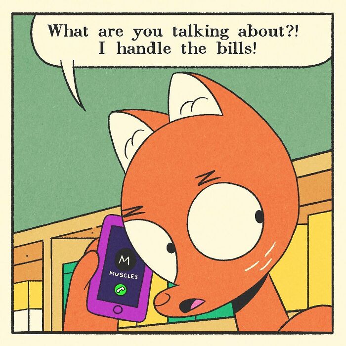 Muscular cartoon duck feeding a baby with a bottle, showing a mix of bodybuilding strength and soft heart in a comic style.