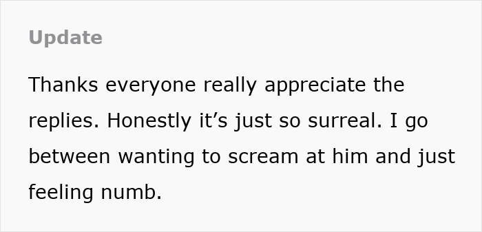 Guy Disappears On Family Right After NYE, Reappears Months Later, Expecting Wife To Welcome Him Back