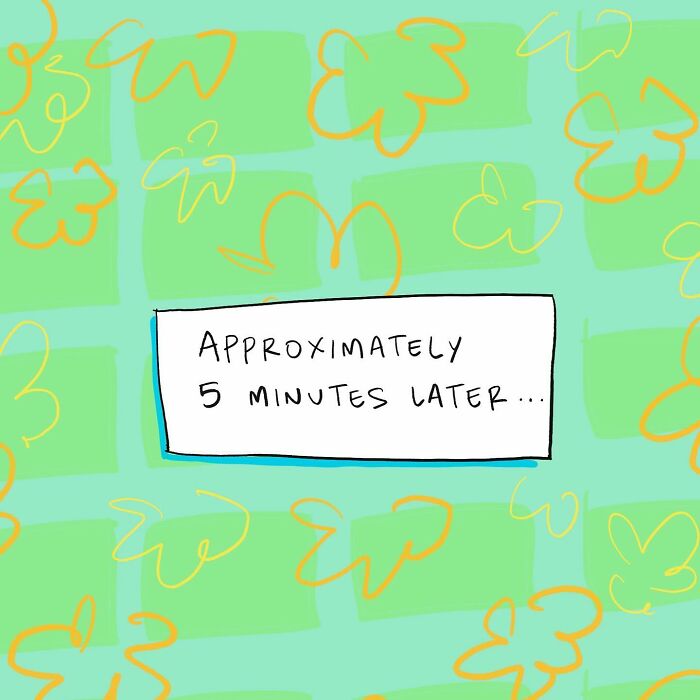 Cartoon showing a person approaching Age-Con building with a 2024 blimp and cars under spotlights in a funny comic style.