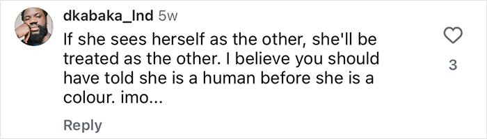 Comment on social media discussing a 2YO toddler realizing she’s Black after daycare and a mom’s empowering reply going viral. Comment on social media discussing a 2YO toddler realizing she’s Black after daycare and a mom’s empowering reply going viral.