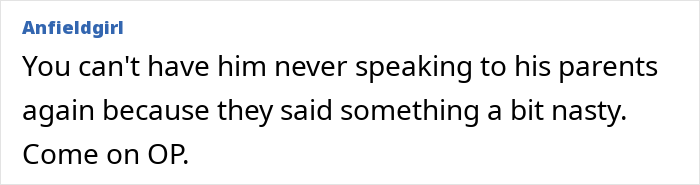 Screenshot of a forum comment about a woman shocked after overhearing boyfriend’s parents discussing her negatively. Screenshot of a forum comment about a woman shocked after overhearing boyfriend’s parents discussing her negatively.