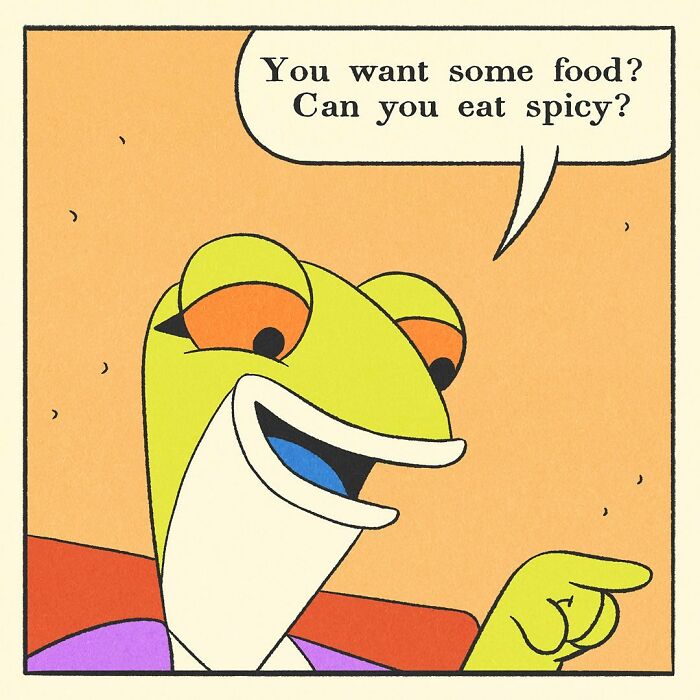 Comic panel showing a close-up of two characters holding hands, illustrating the bodybuilding duck with a soft heart theme.