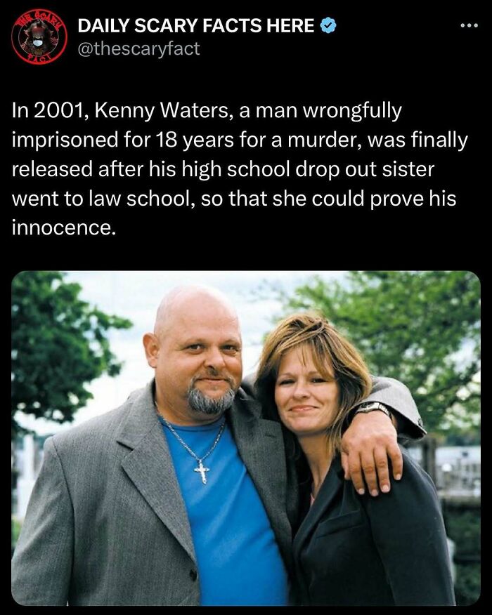 Man wrongfully imprisoned for 18 years reunited with sister who proved his innocence in this scary fact about justice. Man wrongfully imprisoned for 18 years reunited with sister who proved his innocence in this scary fact about justice.